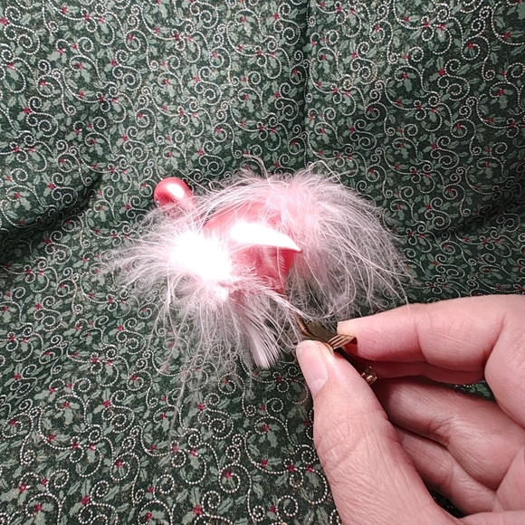 Dillard's Blown Glass Pink Flamingo Clip Christmas Ornament Box Of 6 - Picture 5 of 11